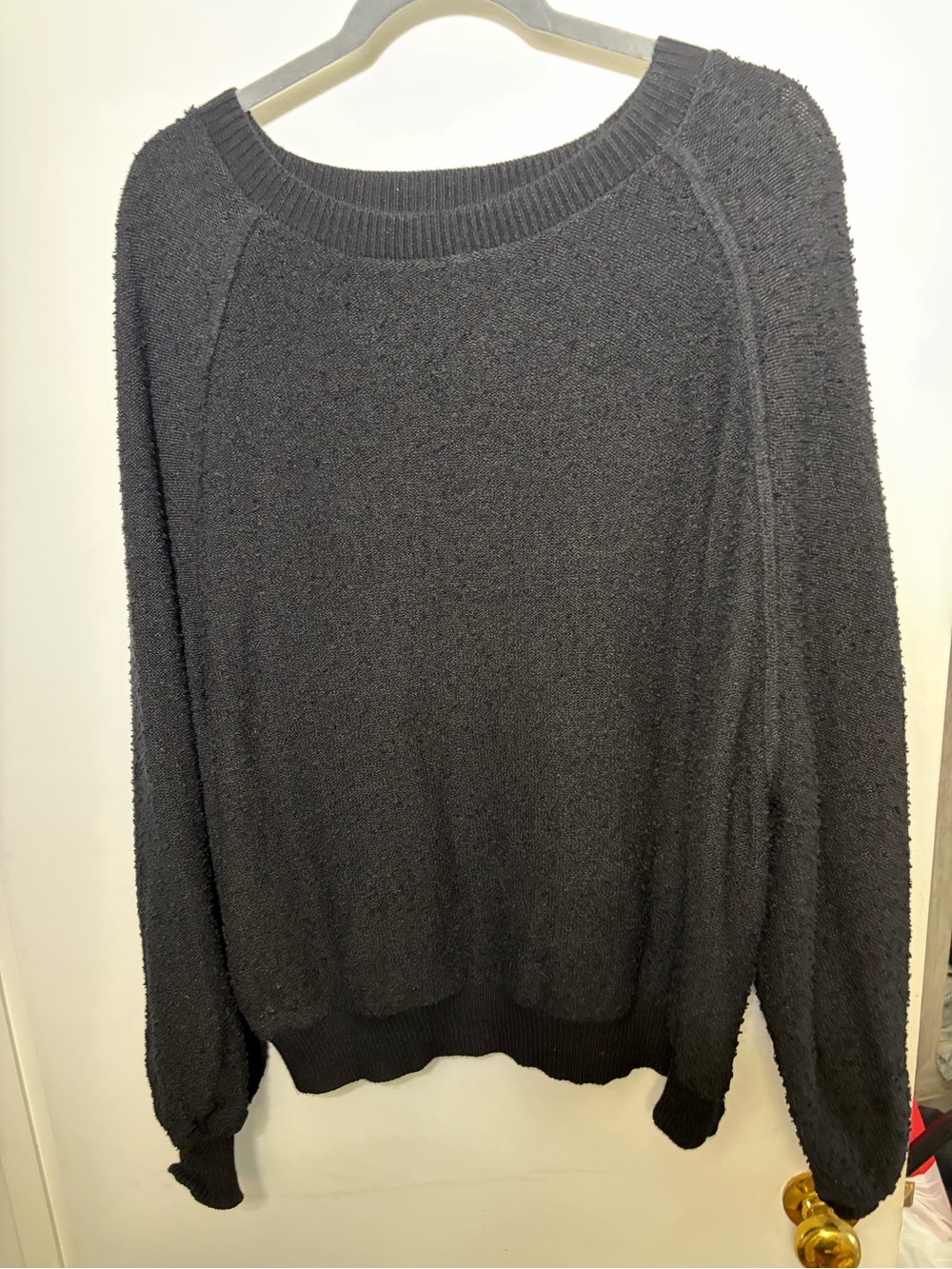 ANRABESS Women's Crewneck Batwing Long Sleeve Sweater Oversized medium
